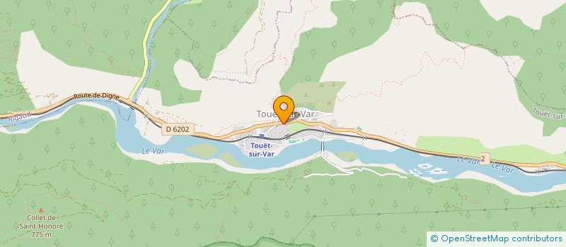 localisation de l'entreprise MONSIEUR ERIC GIAUFFRET  TOUET-SUR-VAR