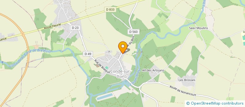 localisation de l'entreprise MONSIEUR ERIC GICQUEL  LES BAUX-DE-BRETEUIL