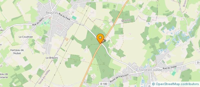 localisation de l'entreprise MONSIEUR ERIC GICQUEL  TORCE EN VALLEE