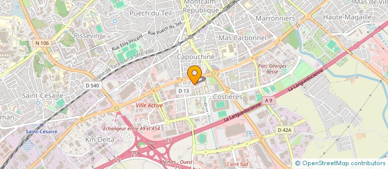 localisation de l'entreprise MONSIEUR ERIC GIL  NIMES