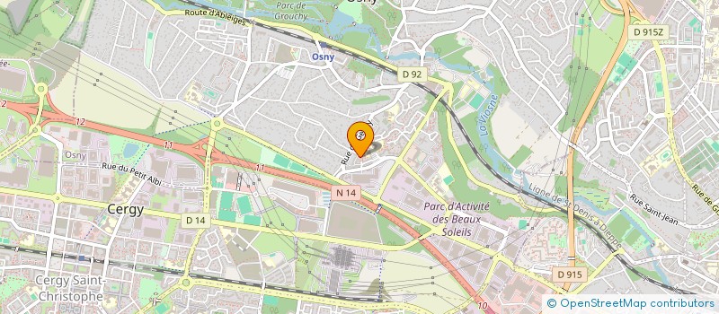 localisation de l'entreprise MONSIEUR ERIC GILLY  OSNY