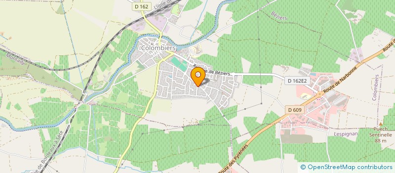 localisation de l'entreprise MONSIEUR ERIC GILMENT à COLOMBIERS