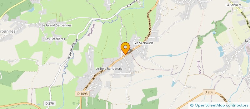 localisation de l'entreprise MONSIEUR ERIC GIMENEZ  BRUGHEAS