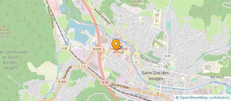 localisation de l'entreprise MONSIEUR ERIC GINDEIN  SAINT-DIE-DES-VOSGES