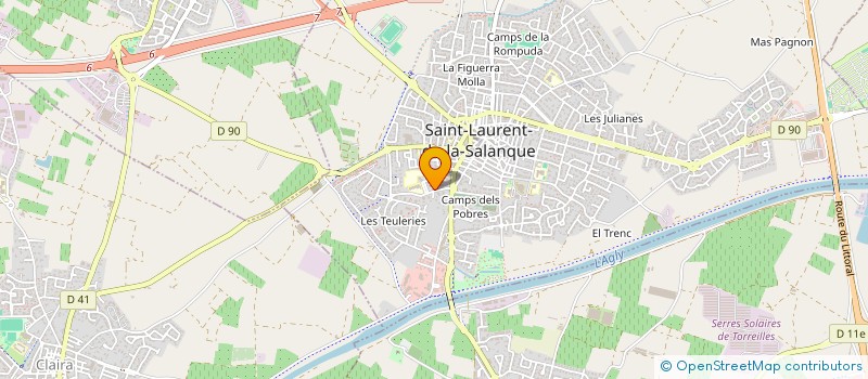 localisation de l'entreprise MONSIEUR ERIC GIRARDOT  ST LAURENT DE LA SALANQUE