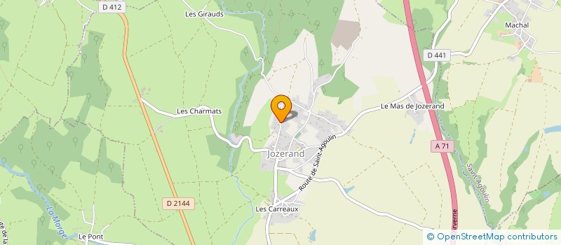 localisation de l'entreprise MONSIEUR ERIC GIRBON  JOZERAND