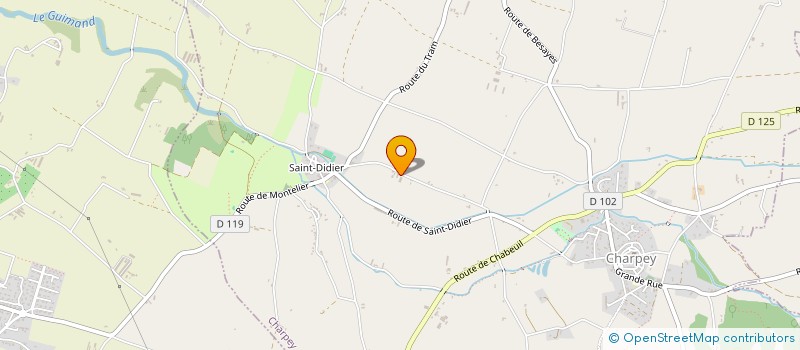localisation de l'entreprise MONSIEUR ERIC GIRODET  CHARPEY