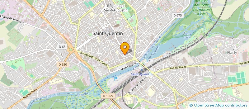 localisation de l'entreprise MONSIEUR ERIC GLAVIER à SAINT-QUENTIN