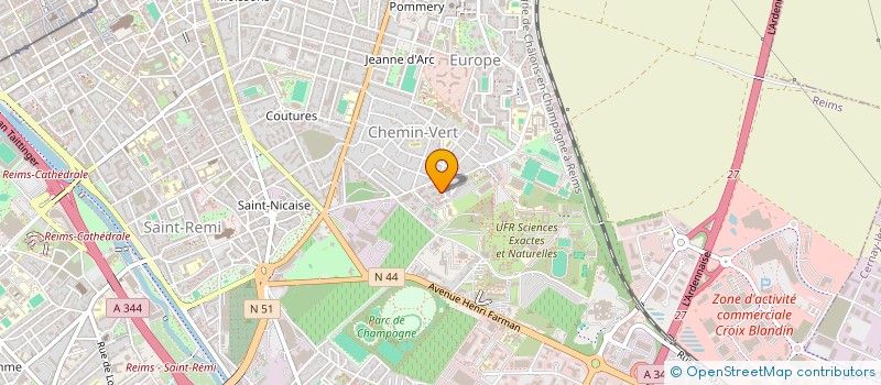 localisation de l'entreprise MONSIEUR ERIC GODART  REIMS