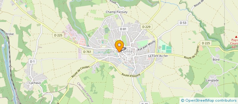 localisation de l'entreprise MONSIEUR ERIC GOIN  VIC-LE-COMTE