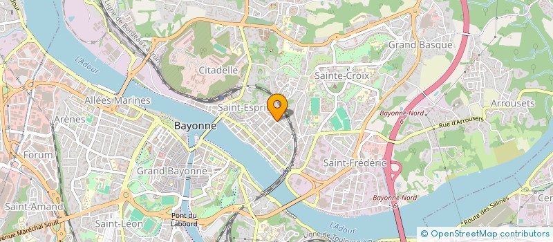 localisation de l'entreprise MONSIEUR ERIC GOLDMAN à BAYONNE