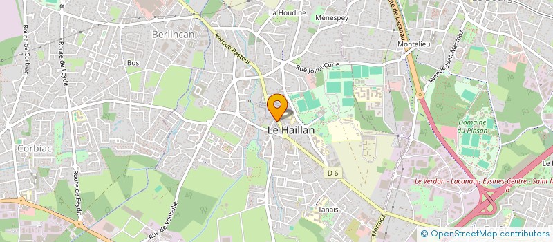 localisation de l'entreprise MONSIEUR ERIC GONZALEZ  LE HAILLAN