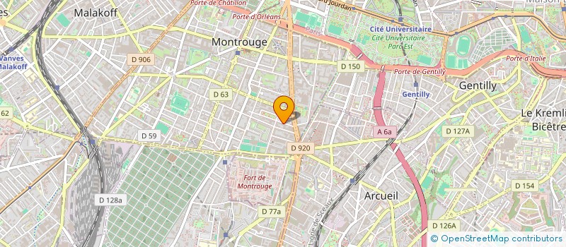 localisation de l'entreprise MONSIEUR ERIC GONZALEZ  MONTROUGE