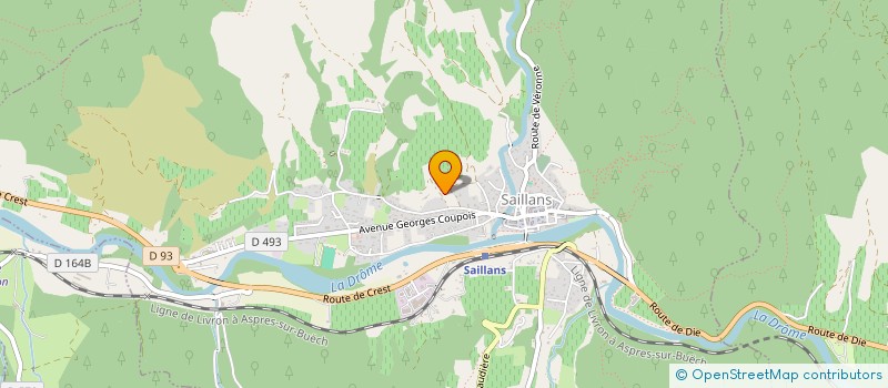 localisation de l'entreprise MONSIEUR ERIC GONZALEZ  SAILLANS