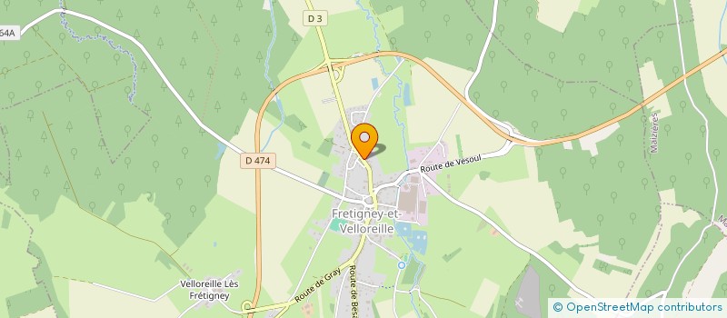 localisation de l'entreprise MONSIEUR ERIC GORRIS  FRETIGNEY-ET-VELLOREILLE