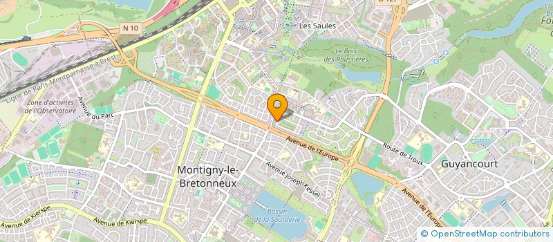 localisation de l'entreprise MONSIEUR ERIC GOULENOK  GUYANCOURT