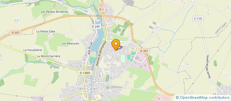 localisation de l'entreprise MONSIEUR ERIC GOURON  SAINT-CALAIS