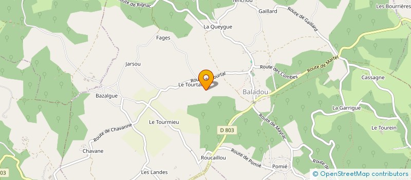 localisation de l'entreprise MONSIEUR ERIC GOURSAT à BALADOU