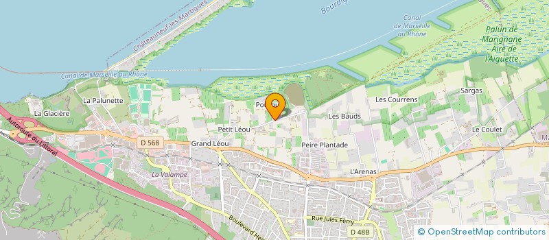 localisation de l'entreprise MONSIEUR ERIC GOZZERINO  CHATEAUNEUF-LES-MARTIGUES