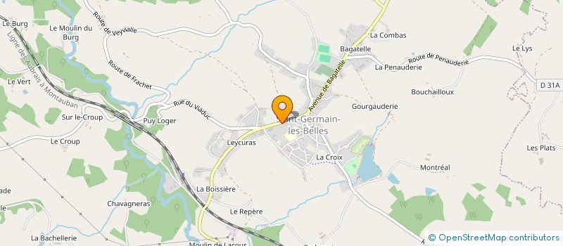 localisation de l'entreprise MONSIEUR ERIC GRANDAUD  SAINT-GERMAIN-LES-BELLES