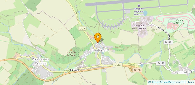 localisation de l'entreprise MONSIEUR ERIC GRANDEMANGE  BAUDRICOURT