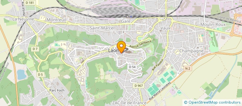 localisation de l'entreprise MONSIEUR ERIC GRANGIER à LAON