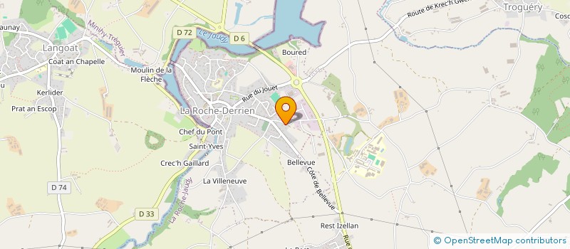 localisation de l'entreprise MONSIEUR ERIC GRATIET  LA ROCHE-JAUDY