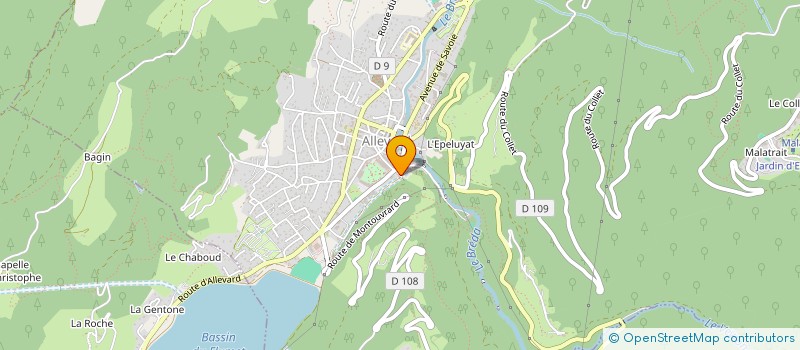 localisation de l'entreprise MONSIEUR ERIC GRAVITO  ALLEVARD