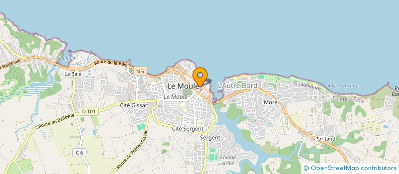 localisation de l'entreprise MONSIEUR ERIC GREGO  LE MOULE