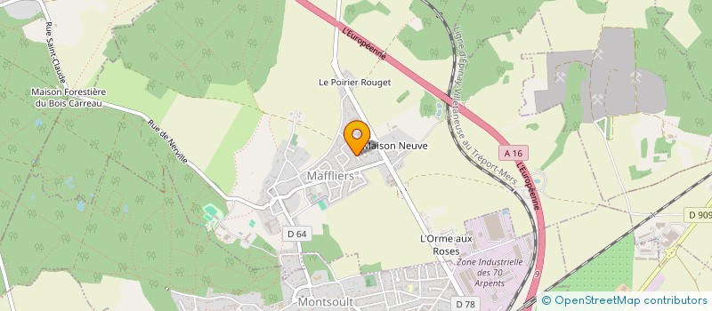 localisation de l'entreprise MONSIEUR ERIC GRIGNASCHI  MAFFLIERS