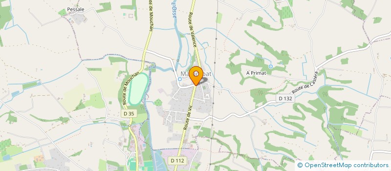 localisation de l'entreprise MONSIEUR ERIC GRIMAUD  MARAMBAT