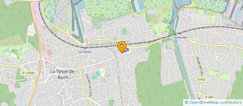 localisation de l'entreprise MONSIEUR ERIC GRISEZ  LA TESTE-DE-BUCH