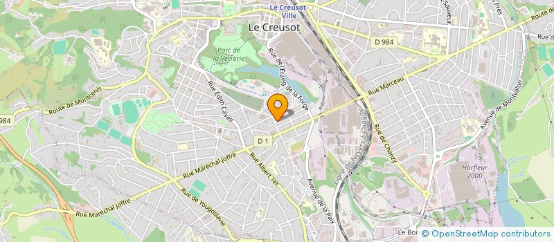 localisation de l'entreprise MONSIEUR ERIC GROBLEWSKI à LE CREUSOT