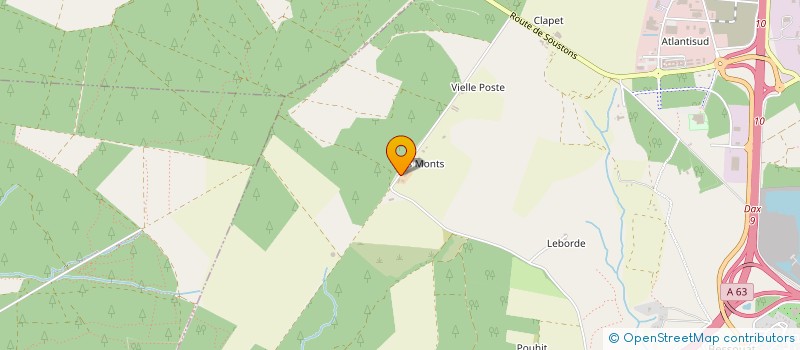 localisation de l'entreprise MONSIEUR ERIC GROCQ  SAINT-GEOURS-DE-MAREMNE