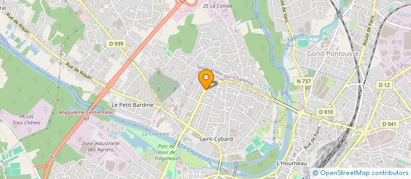 localisation de l'entreprise MONSIEUR ERIC GROLLEAU à ANGOULEME