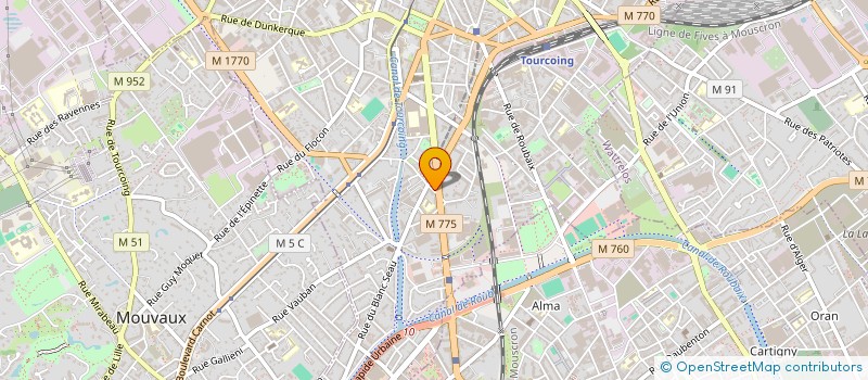 localisation de l'entreprise MONSIEUR ERIC GRONDIN  TOURCOING