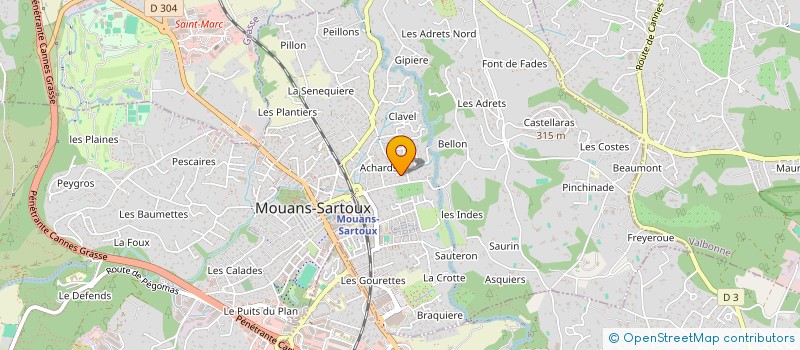 localisation de l'entreprise MONSIEUR ERIC GUARINOS  MOUANS-SARTOUX