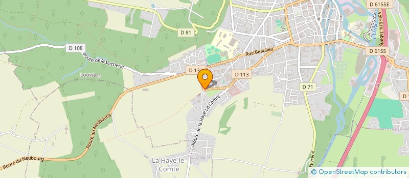 localisation de l'entreprise MONSIEUR ERIC GUEGAN  LOUVIERS