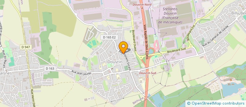 localisation de l'entreprise MONSIEUR ERIC GUERIN  DOUVRIN