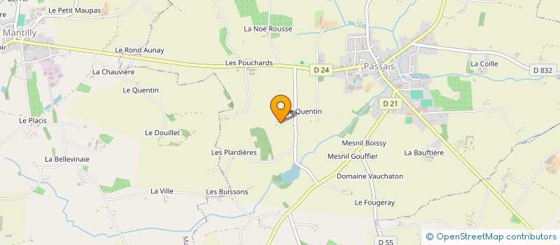 localisation de l'entreprise MONSIEUR ERIC GUESNON à PASSAIS VILLAGES