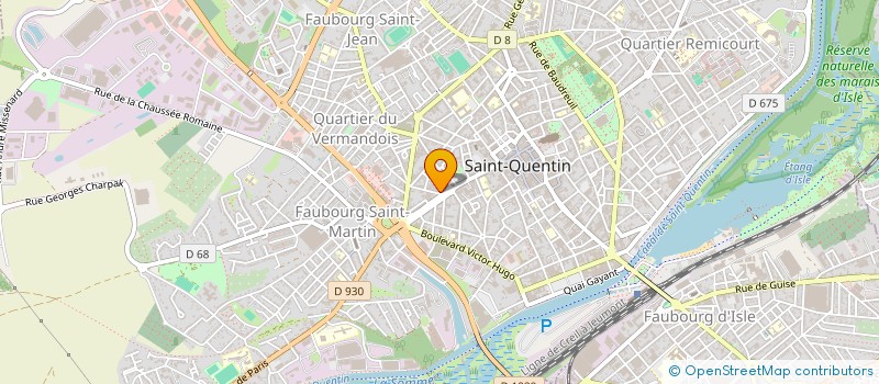 localisation de l'entreprise MONSIEUR ERIC GUEZ à SAINT-QUENTIN