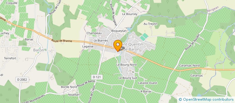 localisation de l'entreprise MONSIEUR ERIC GUIBERT à SAINT-QUENTIN-DE-BARON