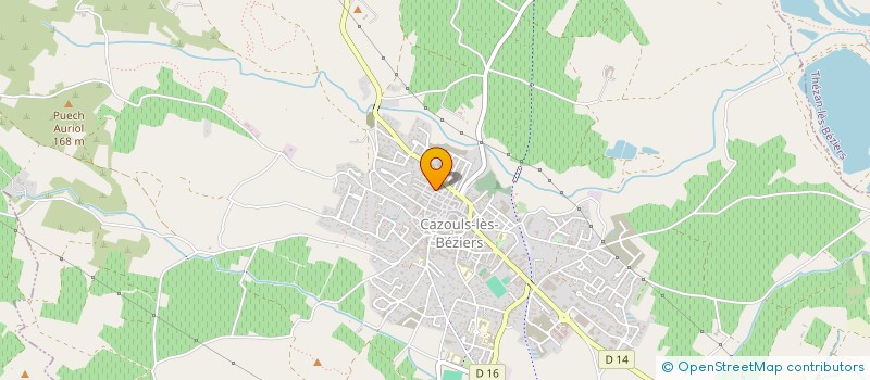 localisation de l'entreprise MONSIEUR ERIC GUILBERT  CAZOULS-LES-BEZIERS