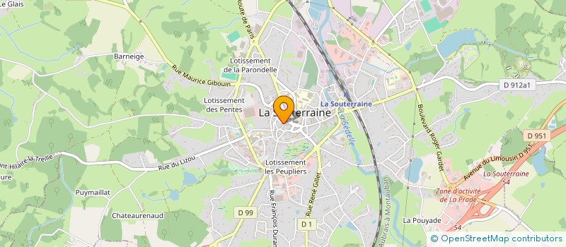 localisation de l'entreprise MONSIEUR ERIC GUILLAUME  LA SOUTERRAINE