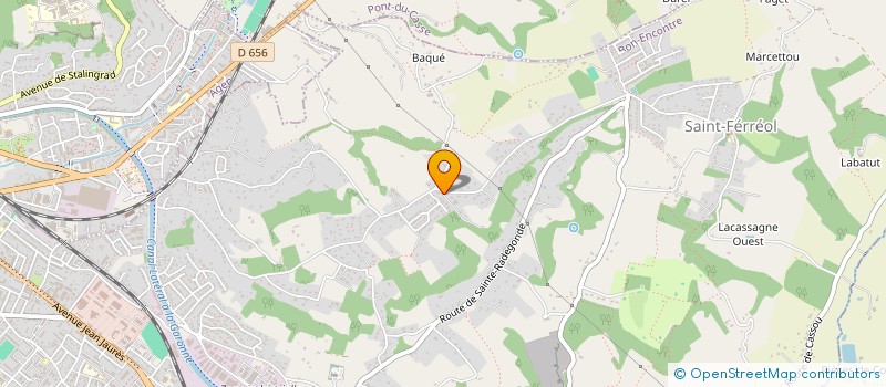 localisation de l'entreprise MONSIEUR ERIC GUILLEMOT  BON-ENCONTRE