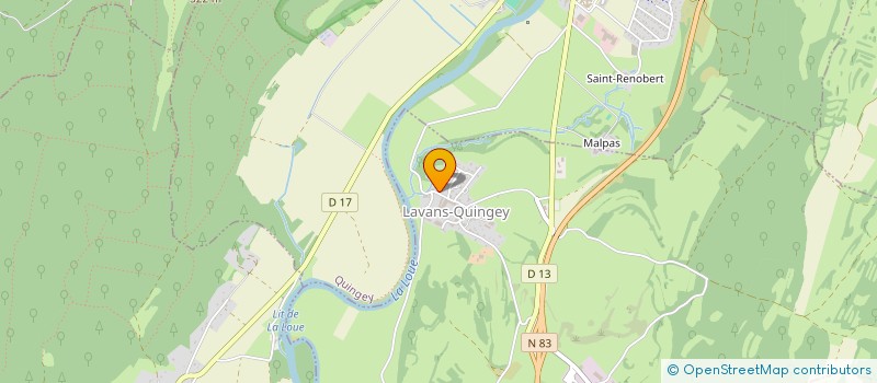 localisation de l'entreprise MONSIEUR ERIC GUYON  LAVANS-QUINGEY