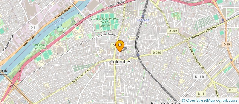 localisation de l'entreprise MONSIEUR ERIC HAAS  COLOMBES