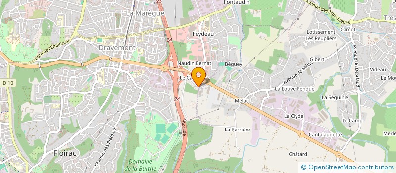 localisation de l'entreprise MONSIEUR ERIC HACLIN à FLOIRAC