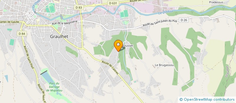 localisation de l'entreprise MONSIEUR ERIC HAFIZ HOUSSEN  GRAULHET