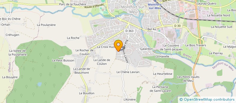 localisation de l'entreprise MONSIEUR ERIC HALLIER  MONTFORT-SUR-MEU